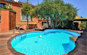 Nice home in Saint-Génies-de-Comola with Outdoor swimming pool, Outdoor swimming pool and 1 Bedrooms